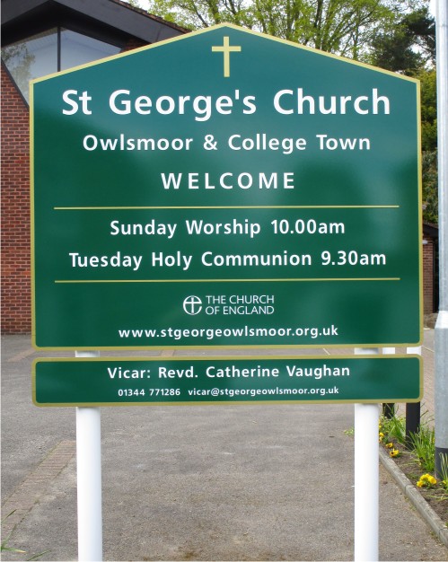 St Georges Church Sign
